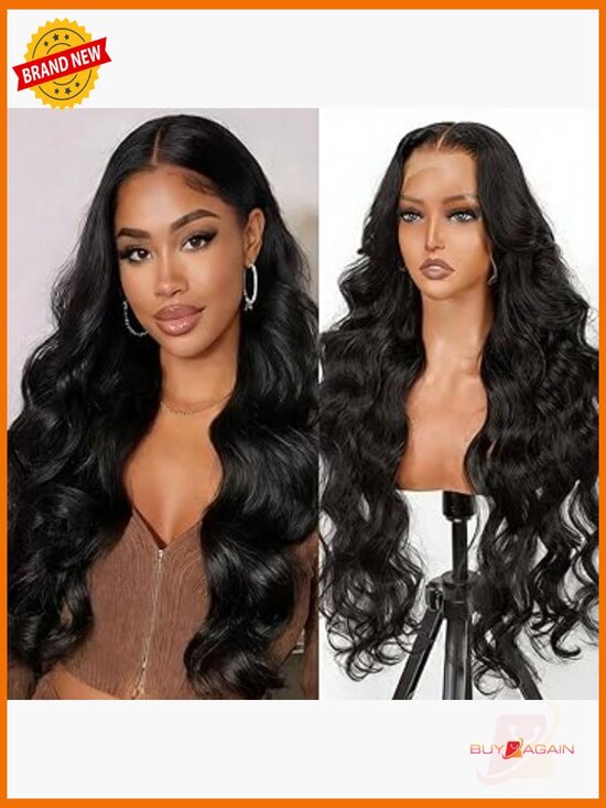 200 Density Body Wave Human Hair Wig 13x4 HD Lace Front Pre-Plucked Glueless 24 main image 6